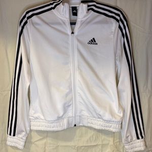White Adidas track jacket